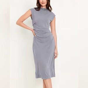 Old Navy Gray Midi Dress